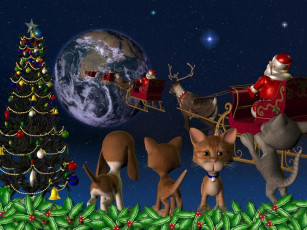 Картинка праздничные 3д графика новый год