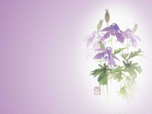 Картинка рисованные цветы