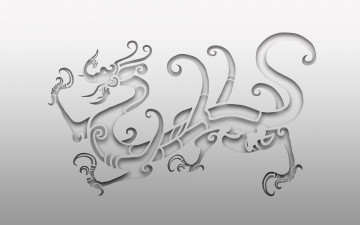 Картинка векторная графика стиль дракон узоры