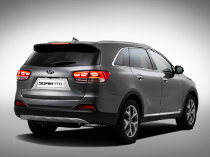 обоя автомобили, kia, 2014г, sorento, темный