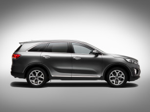 обоя автомобили, kia, sorento, темный, 2014г