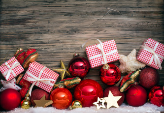 Картинка праздничные -+разное+ новый+год звездочки шарики коробки