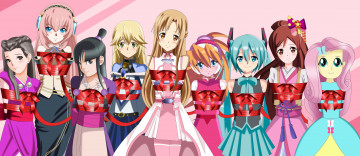 Картинка аниме unknown +другое взгляд девушки фон