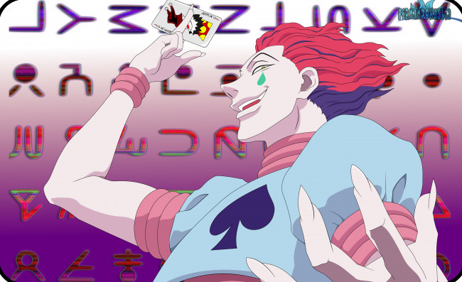 Обои картинки фото аниме, hunter x hunter, хисока, арт