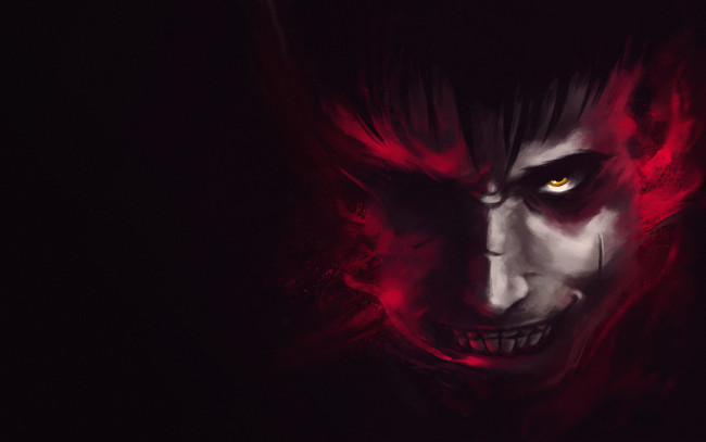 Обои картинки фото аниме, berserk, гатс, парень, art, anime