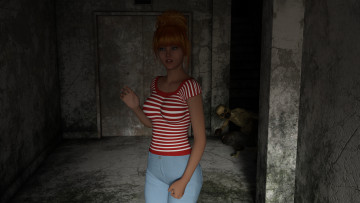 Картинка 3д+графика фантазия+ fantasy девушка взгляд фон