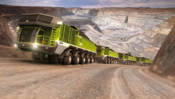 Картинка техника 3d etf mt-240 mining truck