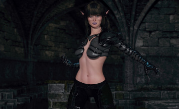 Картинка 3д+графика эльфы+ elves эльфийка взгляд фон