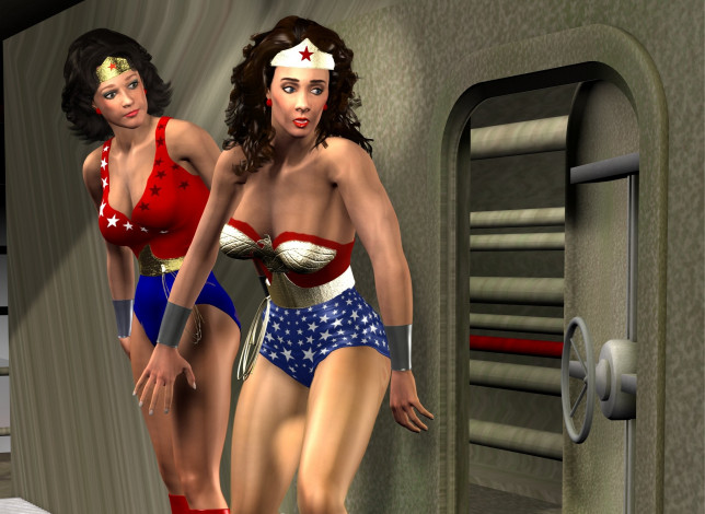 Обои картинки фото 3д графика, фантазия , fantasy, девушки, взгляд, фон