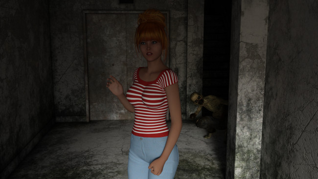 Обои картинки фото 3д графика, фантазия , fantasy, девушка, взгляд, фон