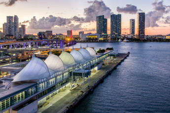 Картинка miami города майами+ сша небоскребы панорама