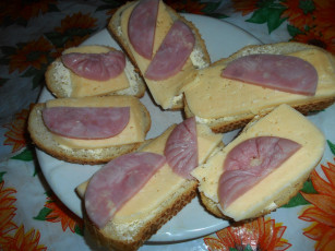 Картинка еда бутерброды +гамбургеры +канапе хлеб колбаса сыр