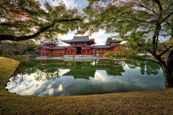 Картинка города замки+Японии простор