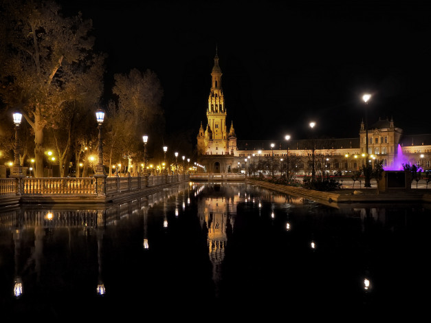 Обои картинки фото города, - огни ночного города, простор