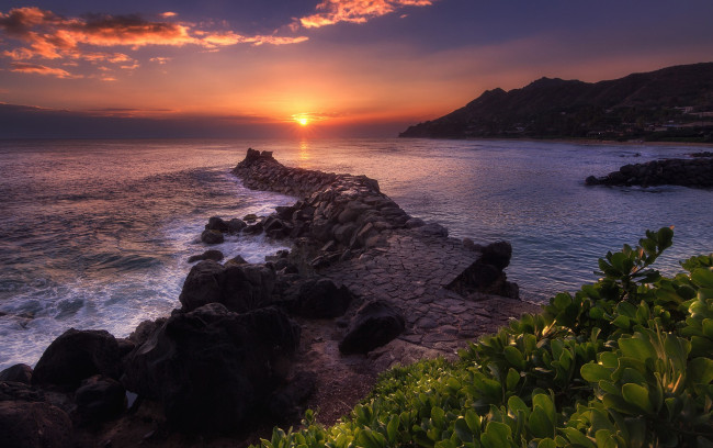 Обои картинки фото природа, восходы, закаты, простор