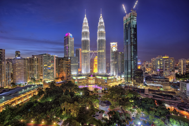 Обои картинки фото города, куала-лумпур , малайзия, простор