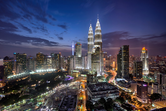 Обои картинки фото города, куала-лумпур , малайзия, простор