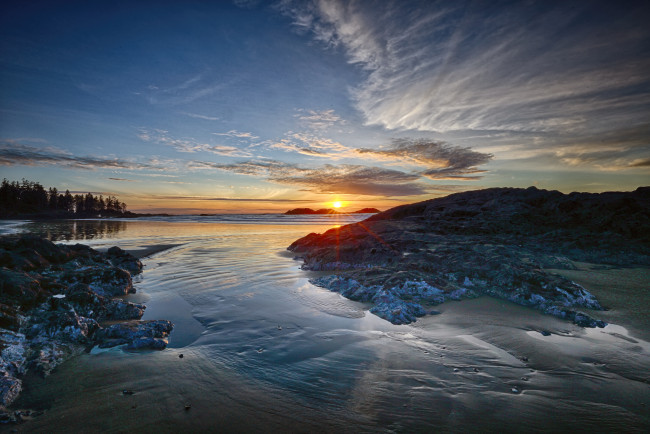 Обои картинки фото природа, восходы, закаты, простор