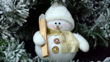 Картинка праздничные снеговики снеговик