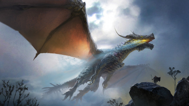 Обои картинки фото фэнтези, драконы, мощь