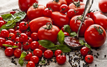 Картинка еда помидоры томаты ассорти