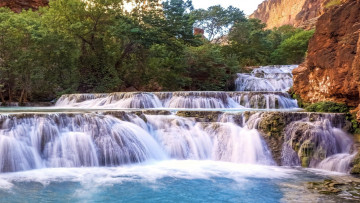 Картинка beaver+falls arizona природа водопады beaver falls