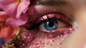 Картинка разное глаза оригинальный макияж