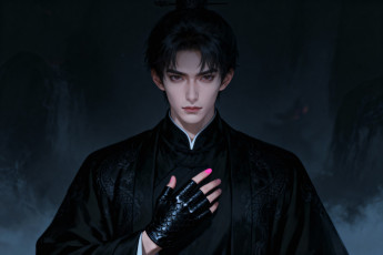 Картинка маникюр+от+нейросети рисованное люди парень