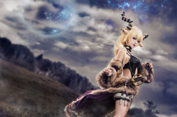 обоя фэнтези, фотоарт, девушка