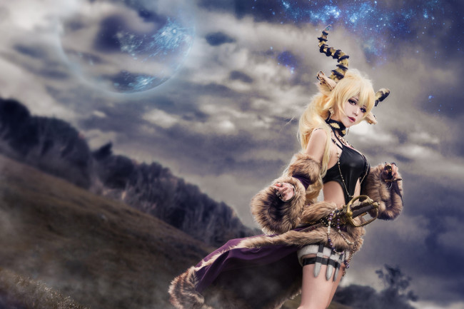 Обои картинки фото фэнтези, фотоарт, девушка