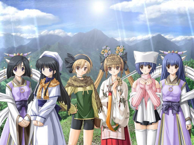 Обои картинки фото аниме, snow, portable