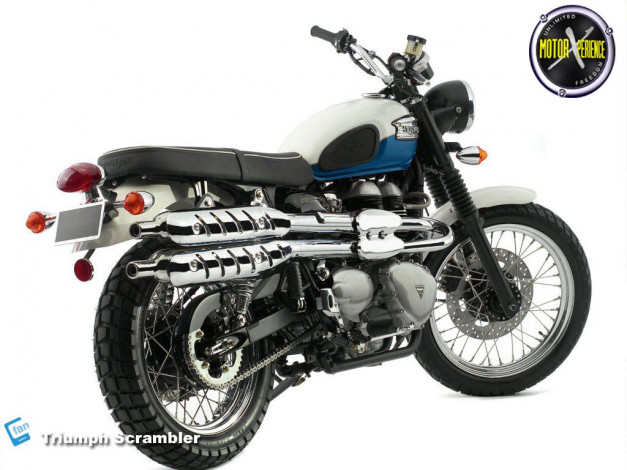 Обои картинки фото triumph, scrambler, мотоциклы