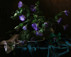 Картинка ира быкова эустома еда натюрморт