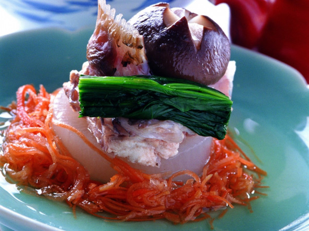 Обои картинки фото еда, рыбные, блюда, морепродуктами