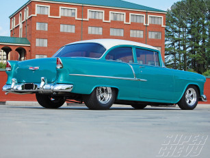 Картинка 1955 chevy 210 автомобили hotrod dragster