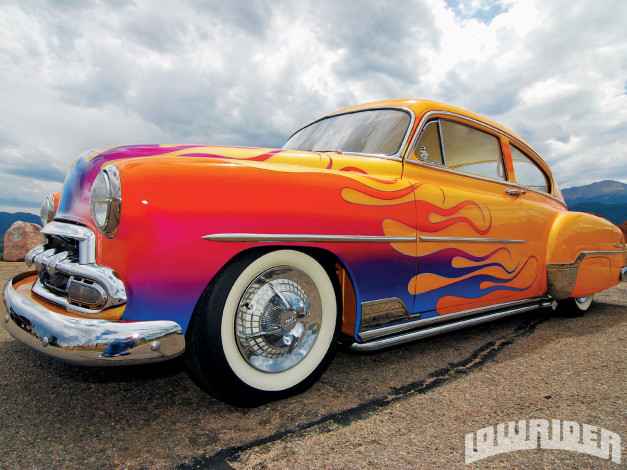 Обои картинки фото 1952, chevrolet, torpedo, fastback, автомобили, custom, classic, car