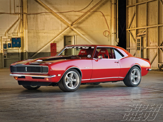 Обои картинки фото 1968, chevrolet, camaro, автомобили