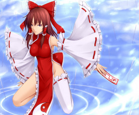 Картинка аниме touhou рейму хакурей