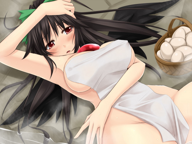 Обои картинки фото аниме, touhou, уцухо