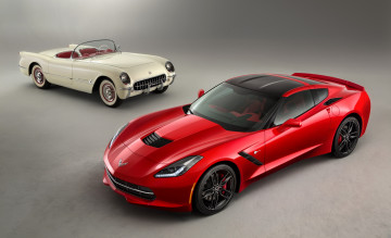 Картинка 2014 chevrolet corvette c7 stingray автомобили