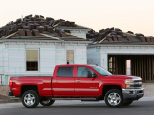 Картинка автомобили chevrolet 2014 cab crew ltz z71 2500 hd silverado