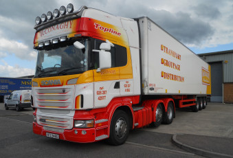 Картинка scania+r440+topline автомобили scania автобусы двигатели дизельные судовые ab швеция грузовые