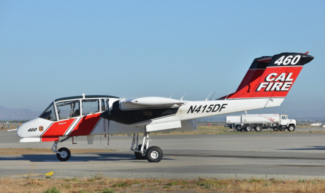 Обои картинки фото rockwell ov-10 bronco, авиация, лёгкие и одномоторные самолёты, служба, пожарная, патрульная