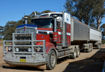Картинка автомобили kenworth тяжелый грузовик седельный тягач