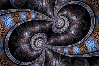 Картинка 3д+графика фракталы+ fractal фон узор цвета