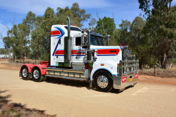 Картинка автомобили kenworth тяжелый грузовик седельный тягач