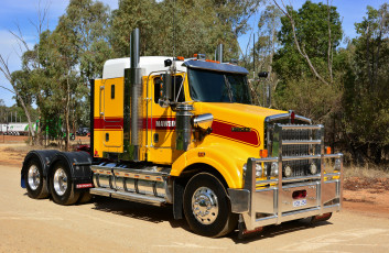 Картинка автомобили kenworth тяжелый грузовик седельный тягач