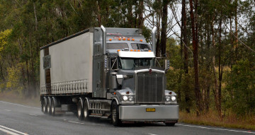 Картинка автомобили kenworth тяжелый грузовик седельный тягач