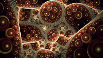 Картинка 3д+графика фракталы+ fractal цвета фон узор