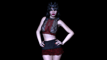 Картинка 3д+графика люди+ people девушка фон взгляд